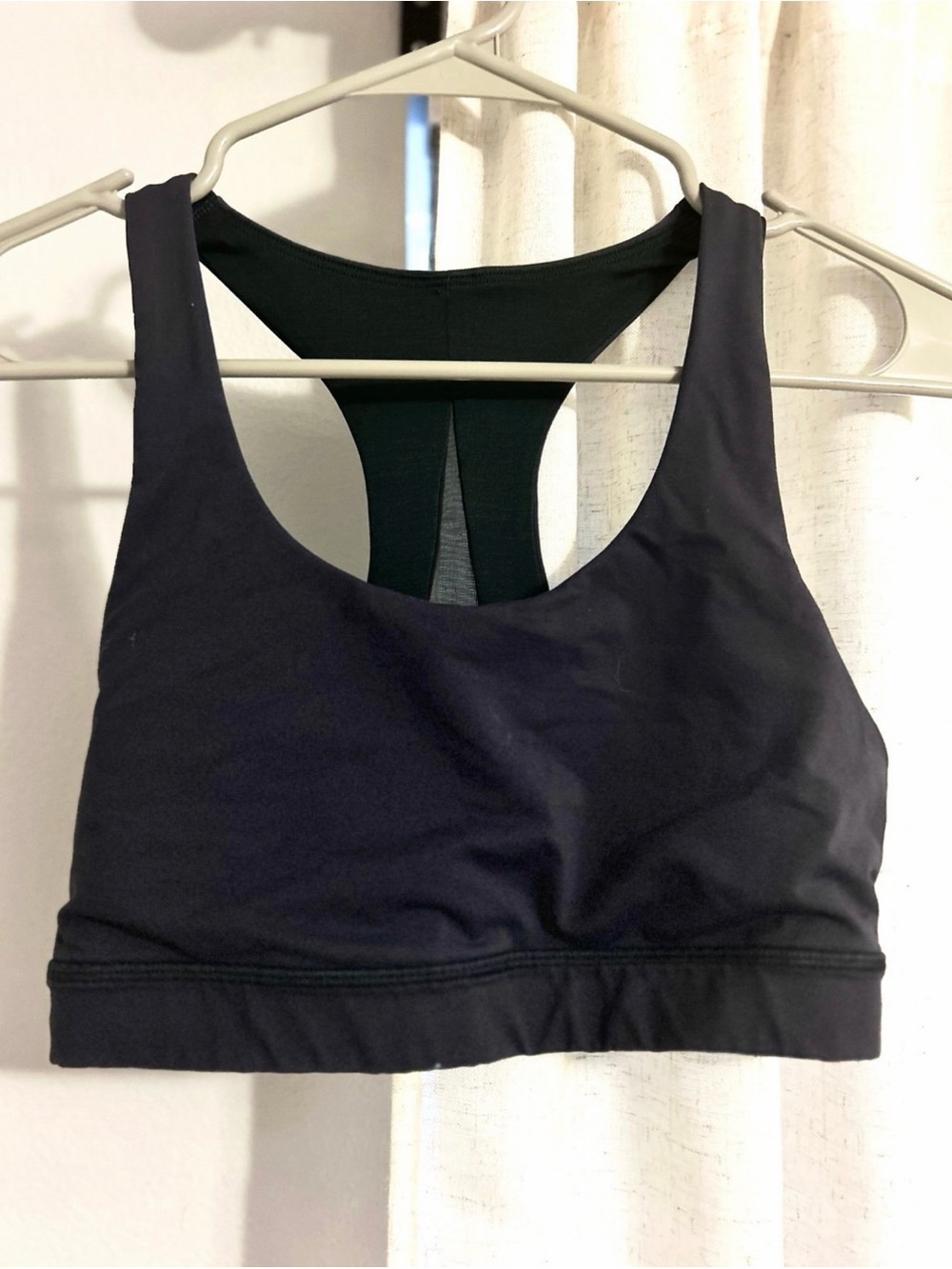 Lululemon Wunder Train Mesh-Back Bra Medium Support Size 4 Black